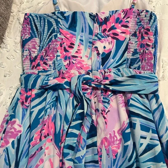 Lilly Pulitzer Multicolored Spaghetti Strap Sundress Maxi - Picture 7 of 7